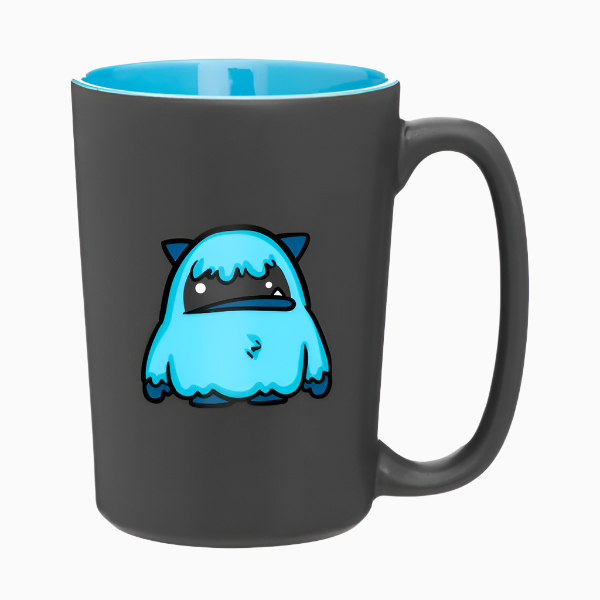 Mug featuring Frost Giant logo and branding